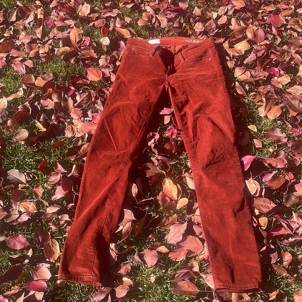 Rust Corduroy Pants